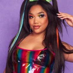 OhYes Over The Rainbow Vinyl Corset Top New Arrivals