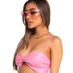 Pretty Garbage Sweet Luv Ribbon Crop Top