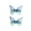 Western Fashion Hats & Hair Accessories Baby Blue Butterfly Hair Clips