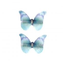 Western Fashion Hats & Hair Accessories Baby Blue Butterfly Hair Clips