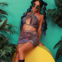 Hot & Delicious Black Bead Kaleidoscopic Thrillz Mini Skirt 13 Hot & Delicious Black Bead Kaleidoscopic Thrillz Mini Skirt