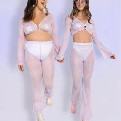 Bear Dance Daydreamin' Mesh Bell Bottoms