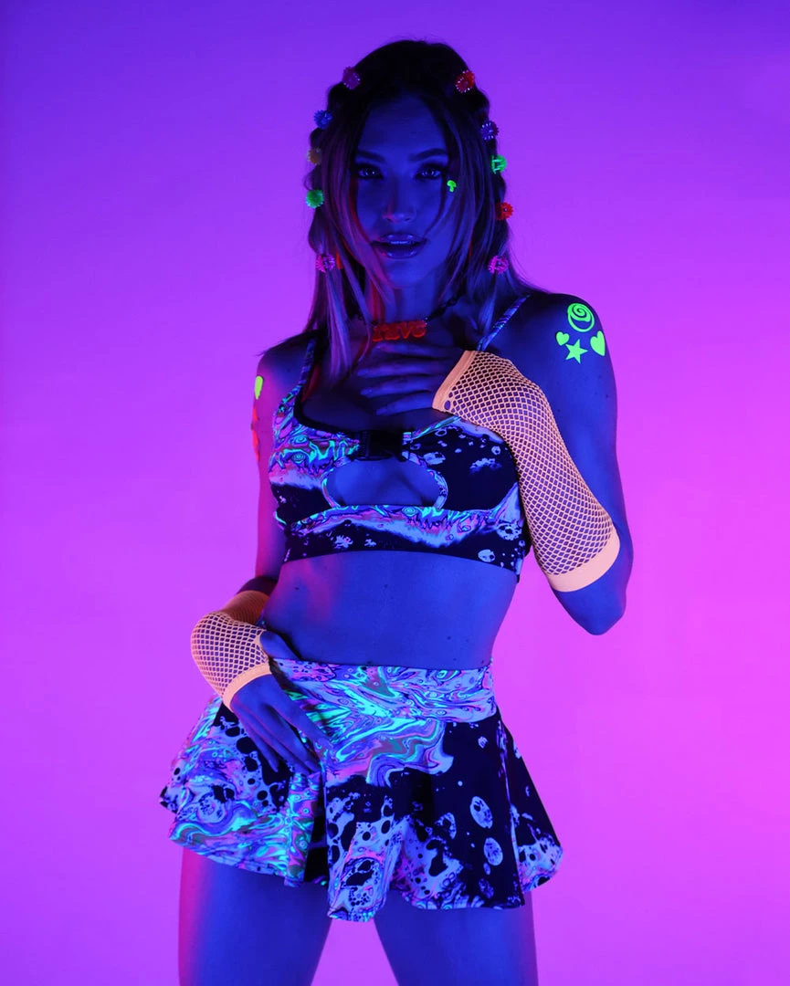 Day G Clothing Liquid Tripp Mini Skater Skirt 13 Day G Clothing Liquid Tripp Mini Skater Skirt