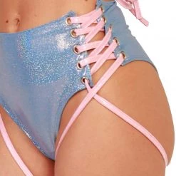 J. Valentine X IHR Milky Way Holo Lace Up Bottoms Clothing