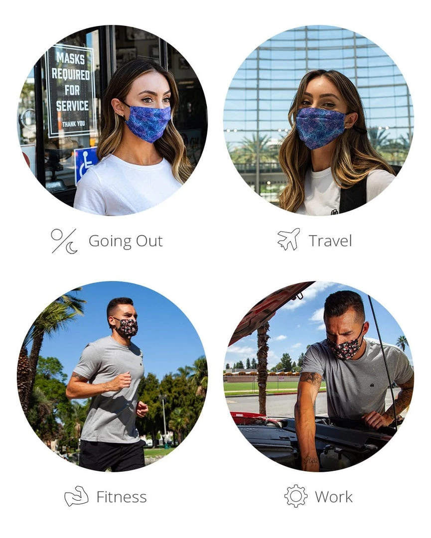 INTO THE AM Masks & Bandanas Constellations Adjustable Face Mask 8 INTO THE AM Masks & Bandanas Constellations Adjustable Face Mask