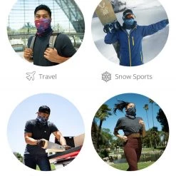 INTO THE AM Masks & Bandanas Inferno Marble Seamless Mask Bandana