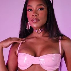 OhYes New Arrivals Angel's Kiss Vinyl Bra Top