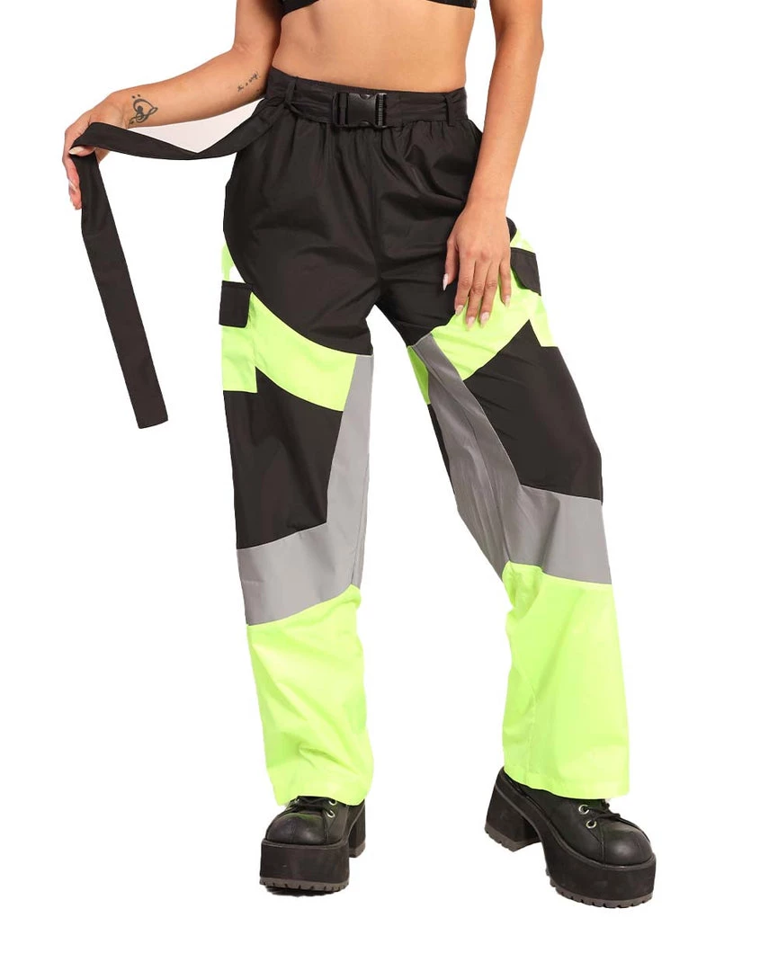 Hot & Delicious Black Bead Neon Frenzy Speed Clasp Reflective Pants New Arrivals 4 Hot & Delicious Black Bead Neon Frenzy Speed Clasp Reflective Pants New Arrivals