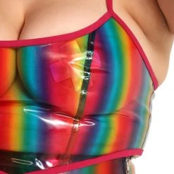 OhYes Over The Rainbow Vinyl Corset Top New Arrivals