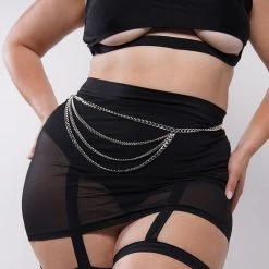 Body Language Up 2 No Good Mesh Mini Skirt