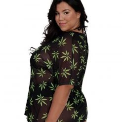 OhYes 420 Hunni Weed Mesh Oversized Tee 21 OhYes 420 Hunni Weed Mesh Oversized Tee