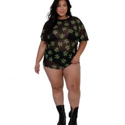 OhYes 420 Hunni Weed Mesh Oversized Tee 19 OhYes 420 Hunni Weed Mesh Oversized Tee
