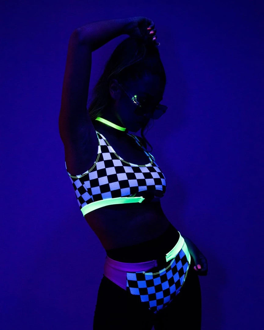 Cherry Mellow, Inc. Vroom Vroom Checker High Waisted Shorts 7 Cherry Mellow, Inc. Vroom Vroom Checker High Waisted Shorts