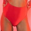 OhYes Bottoms Red Alert High Waisted Booty Shorts