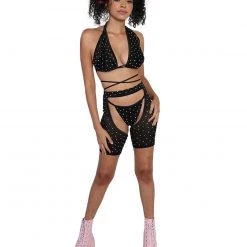Banjul Badd Bish Energy Rhinestone Bikini Set Dresses & Sets