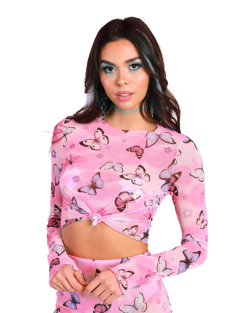 Cherry Mellow, Inc. A Beautiful Fleeting Moment Mesh Long Sleeve Top 6 Cherry Mellow, Inc. A Beautiful Fleeting Moment Mesh Long Sleeve Top