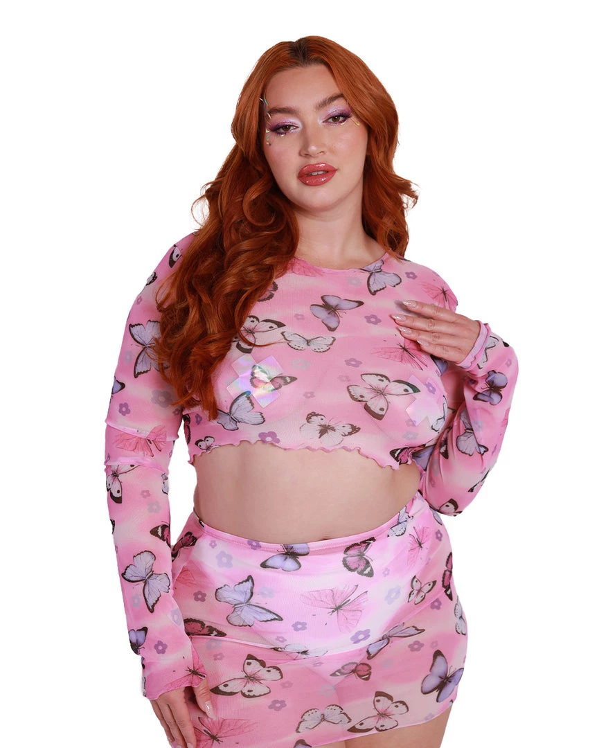 Cherry Mellow, Inc. A Beautiful Fleeting Moment Mesh Long Sleeve Top 8 Cherry Mellow, Inc. A Beautiful Fleeting Moment Mesh Long Sleeve Top