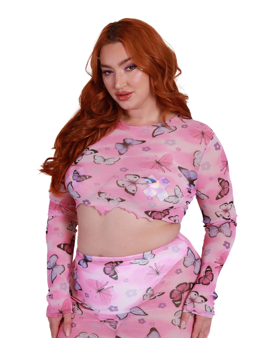 Cherry Mellow, Inc. A Beautiful Fleeting Moment Mesh Long Sleeve Top 9 Cherry Mellow, Inc. A Beautiful Fleeting Moment Mesh Long Sleeve Top