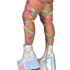 Andrew - Agent Pair Of Non-Slip Rainbow Leg Wraps Plus 7 Andrew - Agent Pair Of Non-Slip Rainbow Leg Wraps Plus