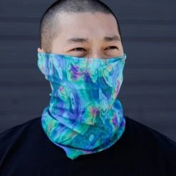 INTO THE AM Acid Lagoon Seamless Mask Bandana