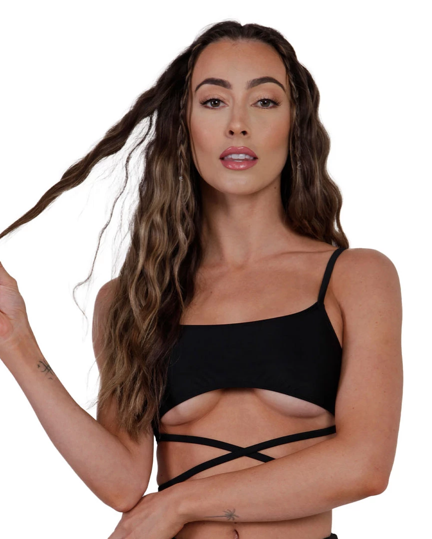 Dippin Daisies Act Up Wrap Around Crop Top 3 Dippin Daisies Act Up Wrap Around Crop Top