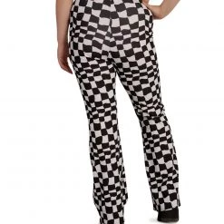 Cherry Mellow, Inc. Clothing Ahead Of The Game Checkered Bell Bottoms