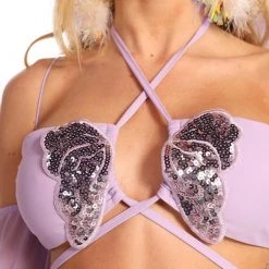 OhYes New Arrivals Airy Fairy Butterfly Halter Tie Top