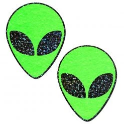 Accessories Pastease Glitter Glow In The Dark Alien Pasties