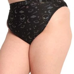 Dippin Daisies Alien Alert Reflective Hi-Cut Bottoms