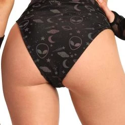 Dippin Daisies Alien Alert Reflective Hi-Cut Bottoms