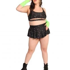 Dippin Daisies New Arrivals Alien Alert Reflective Underboob Top