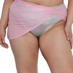 OhYes Bottoms Alluring Charm Asymmetrical Mesh Mini Skirt 20 OhYes Bottoms Alluring Charm Asymmetrical Mesh Mini Skirt