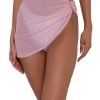 OhYes Bottoms Alluring Charm Asymmetrical Mesh Mini Skirt