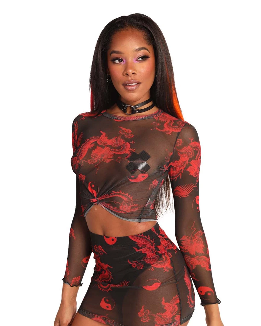 Rock & Rose New Arrivals Animal Instinct Mesh Long Sleeve Top 6 Rock & Rose New Arrivals Animal Instinct Mesh Long Sleeve Top