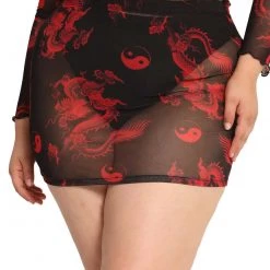 Rock & Rose Animal Instinct Mesh Mini Skirt