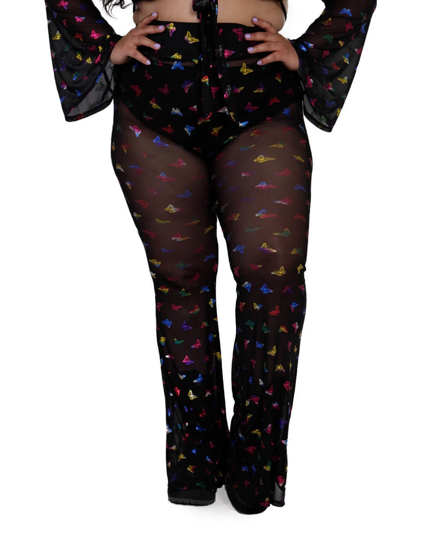 OhYes BB Ur So Fly Mesh Bell Bottoms 8 OhYes BB Ur So Fly Mesh Bell Bottoms