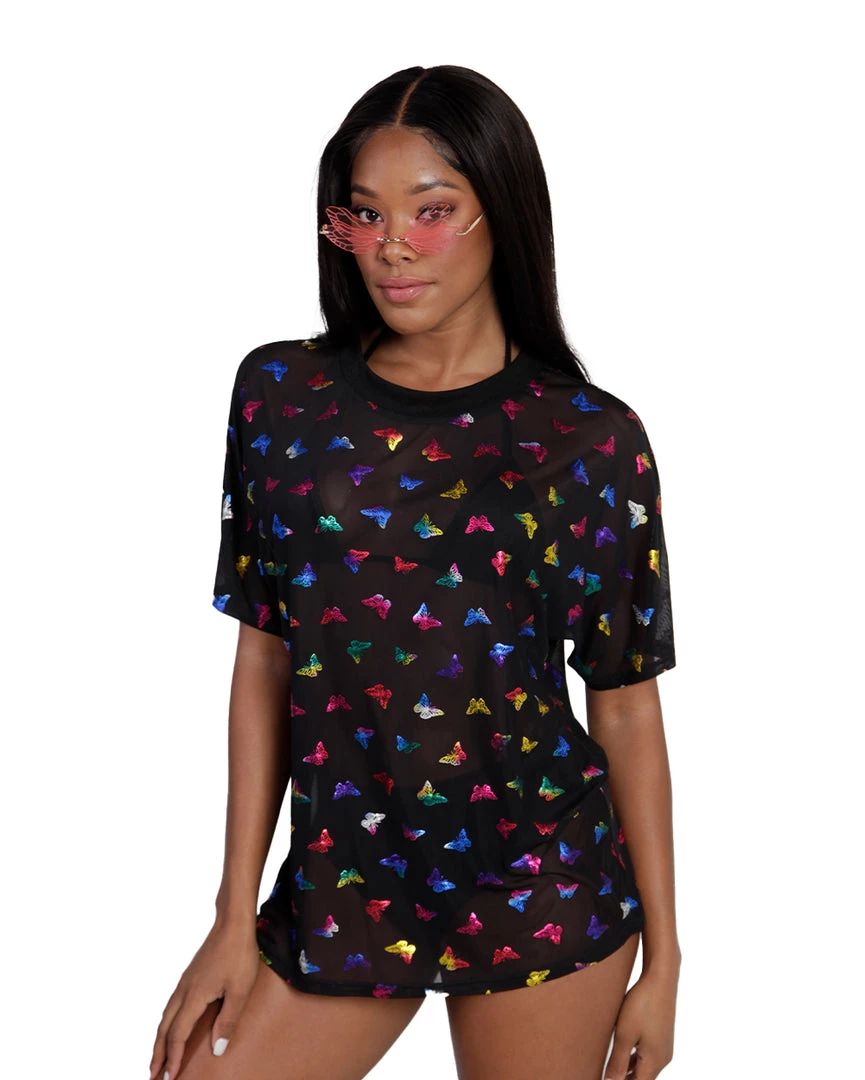 OhYes Tops BB Ur So Fly Mesh Oversized Tee 3 OhYes Tops BB Ur So Fly Mesh Oversized Tee