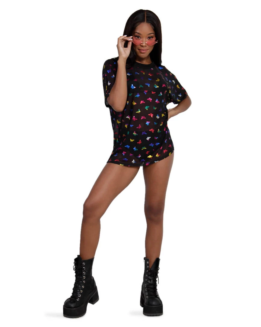 OhYes Tops BB Ur So Fly Mesh Oversized Tee 5 OhYes Tops BB Ur So Fly Mesh Oversized Tee