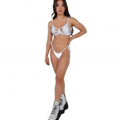 Dippin Daisies Bad B Reflective String Bikini Bottoms 8 Dippin Daisies Bad B Reflective String Bikini Bottoms