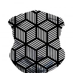 INTO THE AM Masks & Bandanas Cubed Illusions Seamless Mask Bandana