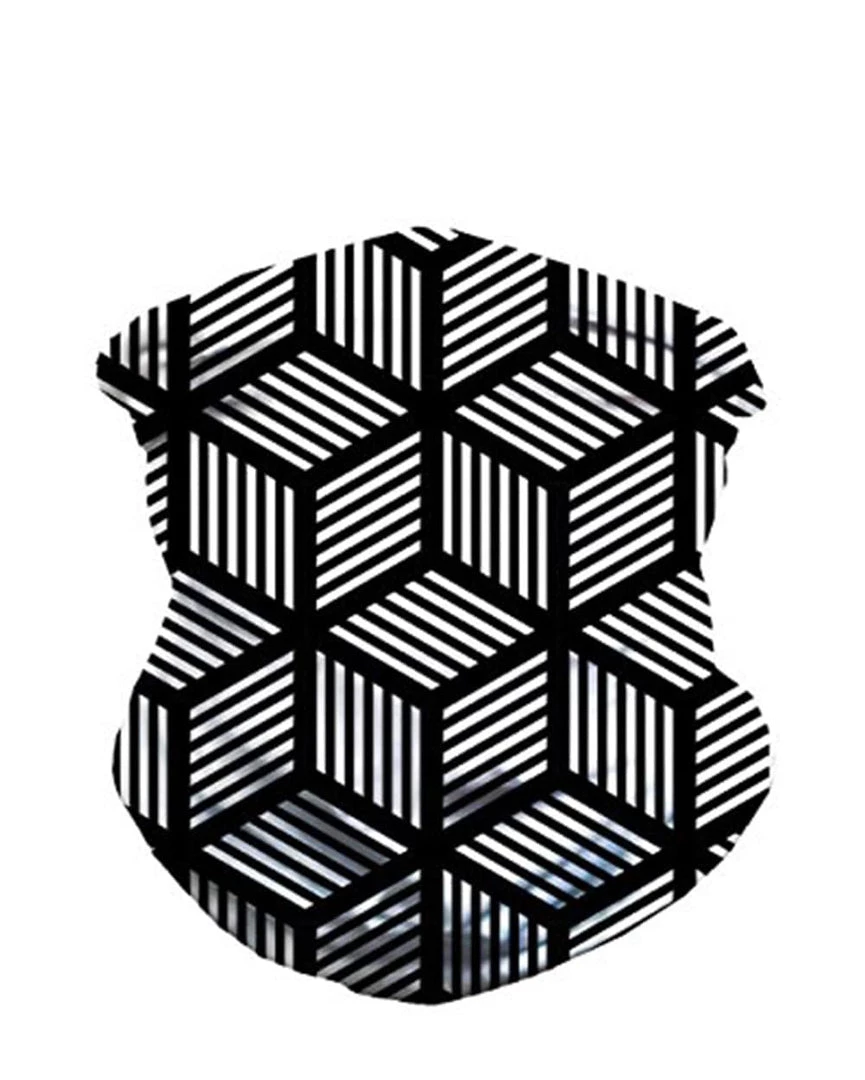 INTO THE AM Masks & Bandanas Cubed Illusions Seamless Mask Bandana 4 INTO THE AM Masks & Bandanas Cubed Illusions Seamless Mask Bandana