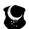 INTO THE AM Masks & Bandanas Dripping Moon Seamless Mask Bandana