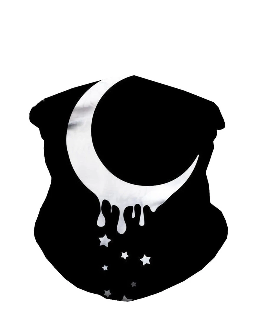 INTO THE AM Masks & Bandanas Dripping Moon Seamless Mask Bandana 3 INTO THE AM Masks & Bandanas Dripping Moon Seamless Mask Bandana