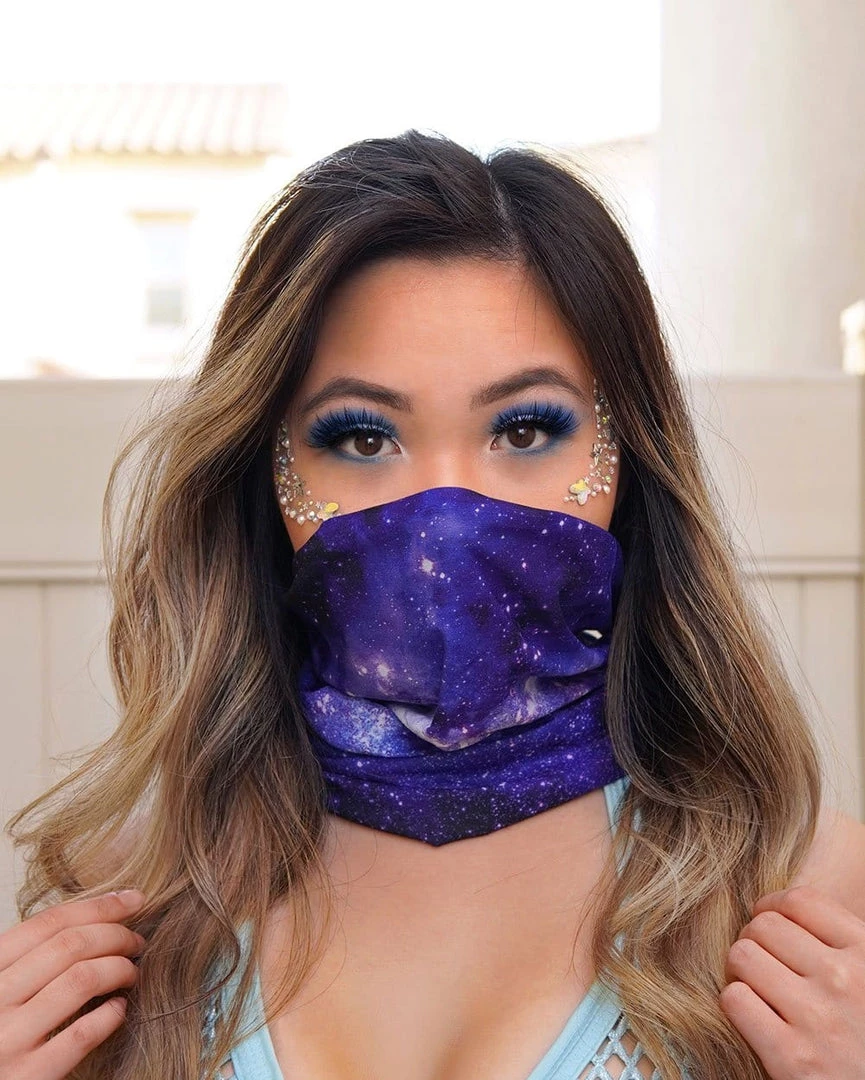 INTO THE AM Masks & Bandanas Stardust Seamless Mask Bandana 4 INTO THE AM Masks & Bandanas Stardust Seamless Mask Bandana