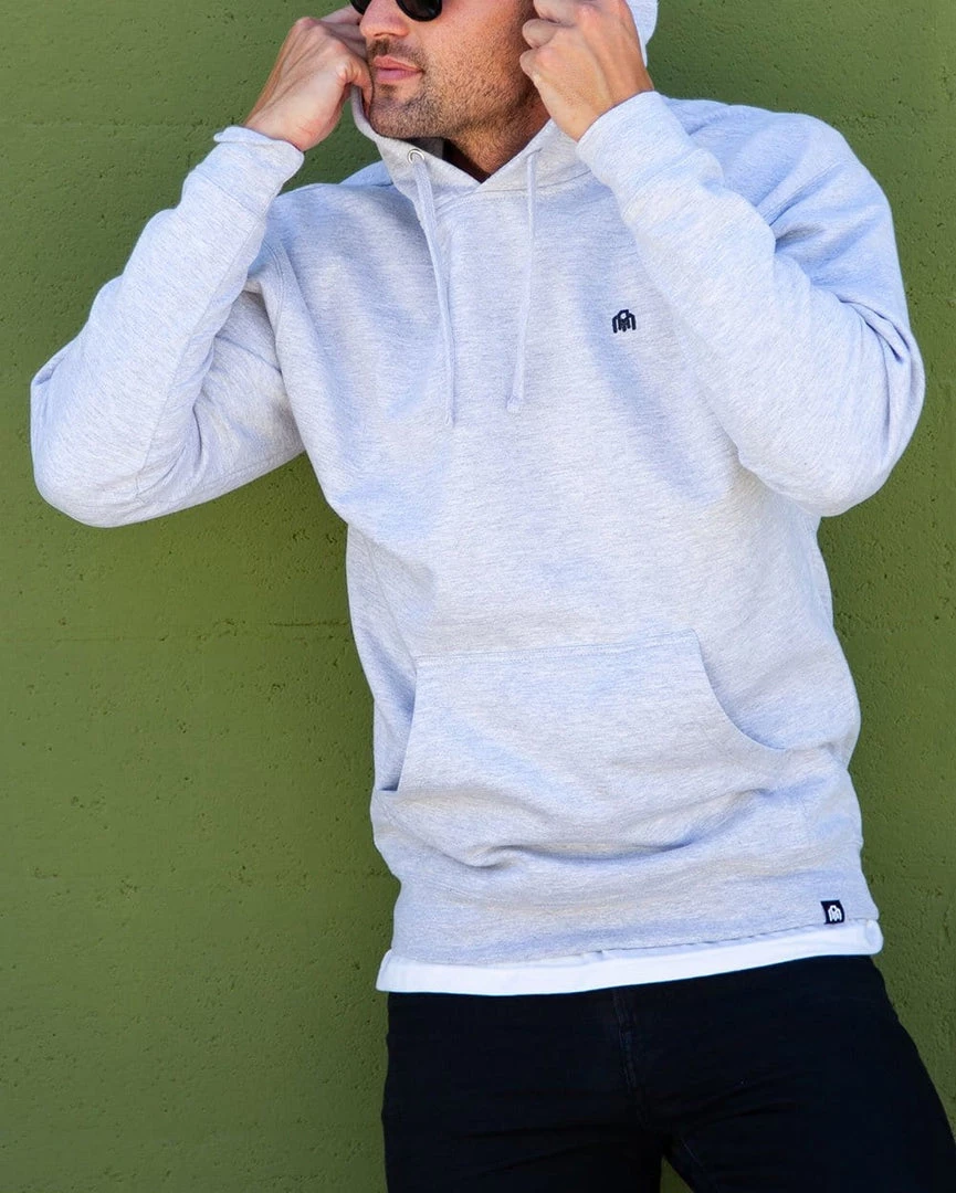 INTO THE AM Men Basic Midweight Hoodie 7 INTO THE AM Men Basic Midweight Hoodie