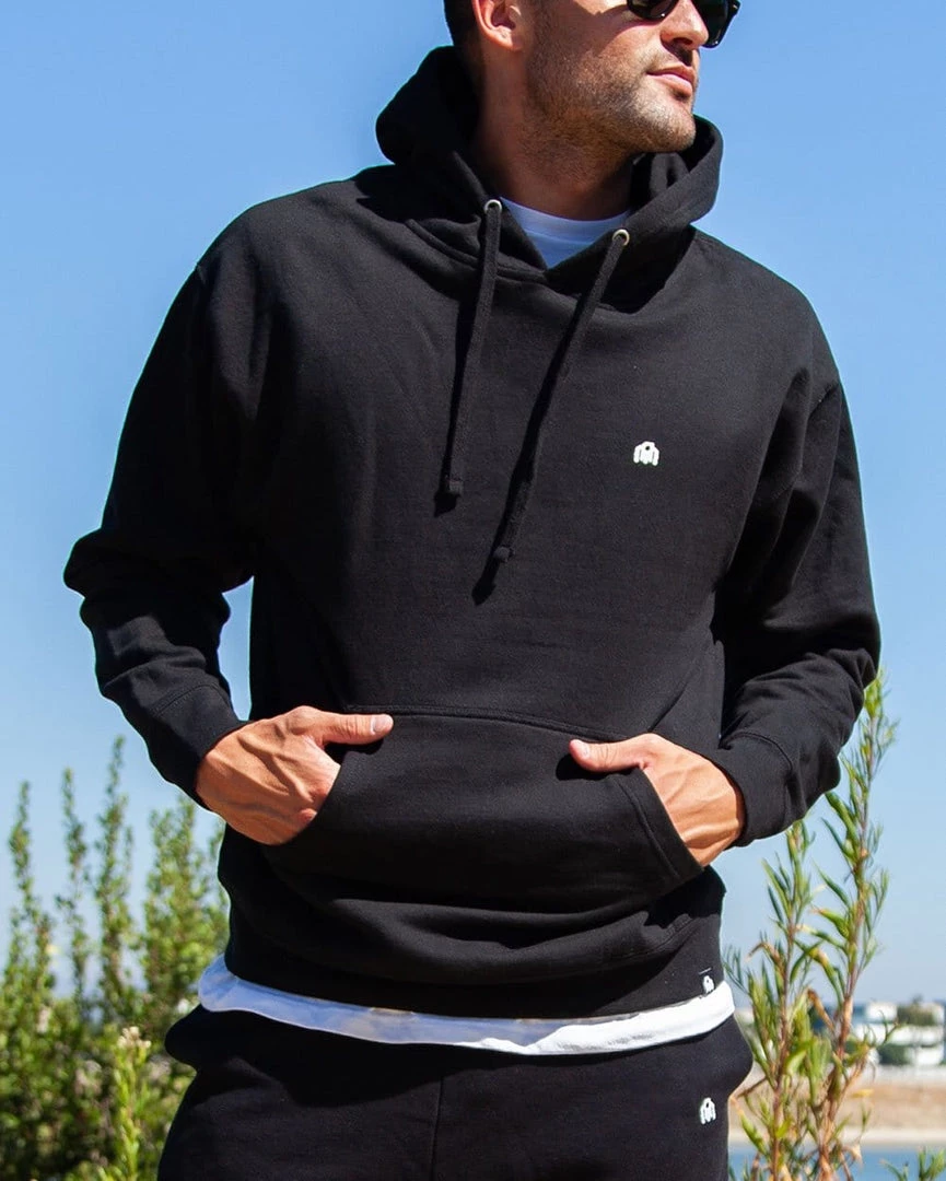 INTO THE AM Men Basic Midweight Hoodie 11 INTO THE AM Men Basic Midweight Hoodie