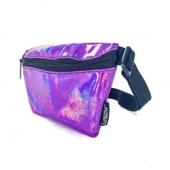 Fydelity Bespeckled In Rainbow Holo Fanny Pack