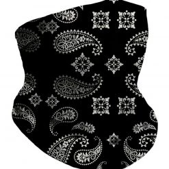 INTO THE AM Paisley Black Seamless Mask Bandana