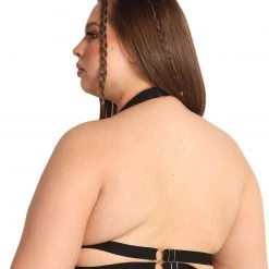 OhYes Clothing Blow Ur Mind Fishnet O-Ring Bondage Halter Top