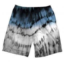 INTO THE AM Bottoms Blue Tides Tie-Dye Shorts